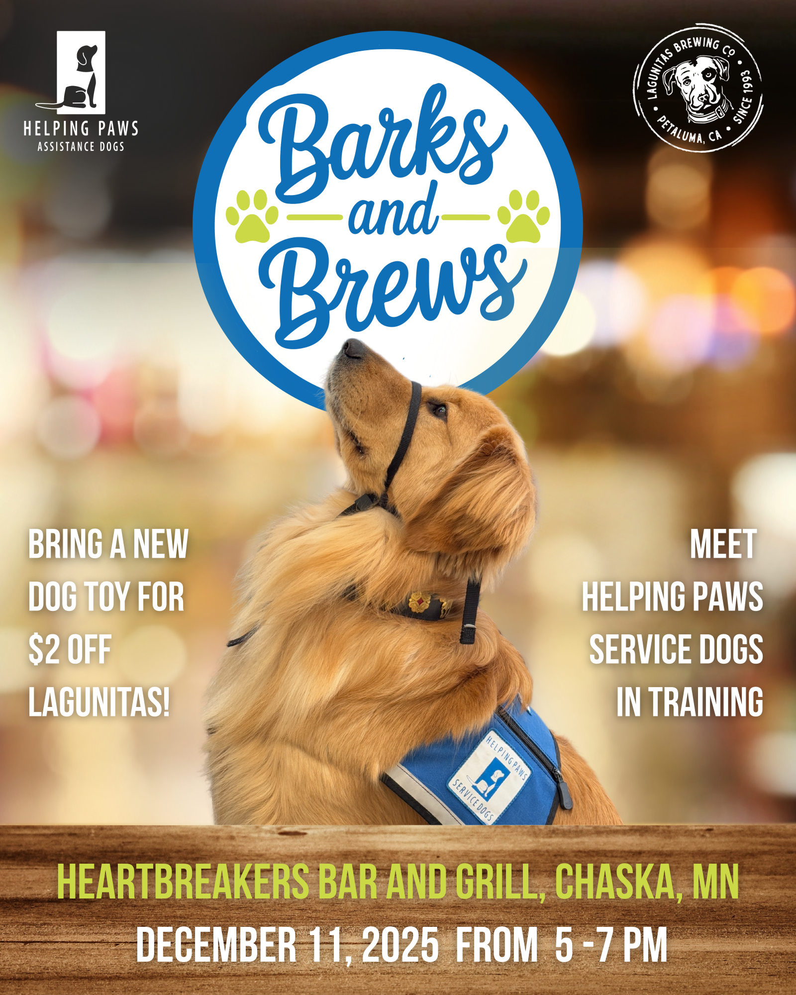 Flyer for event with dog on them